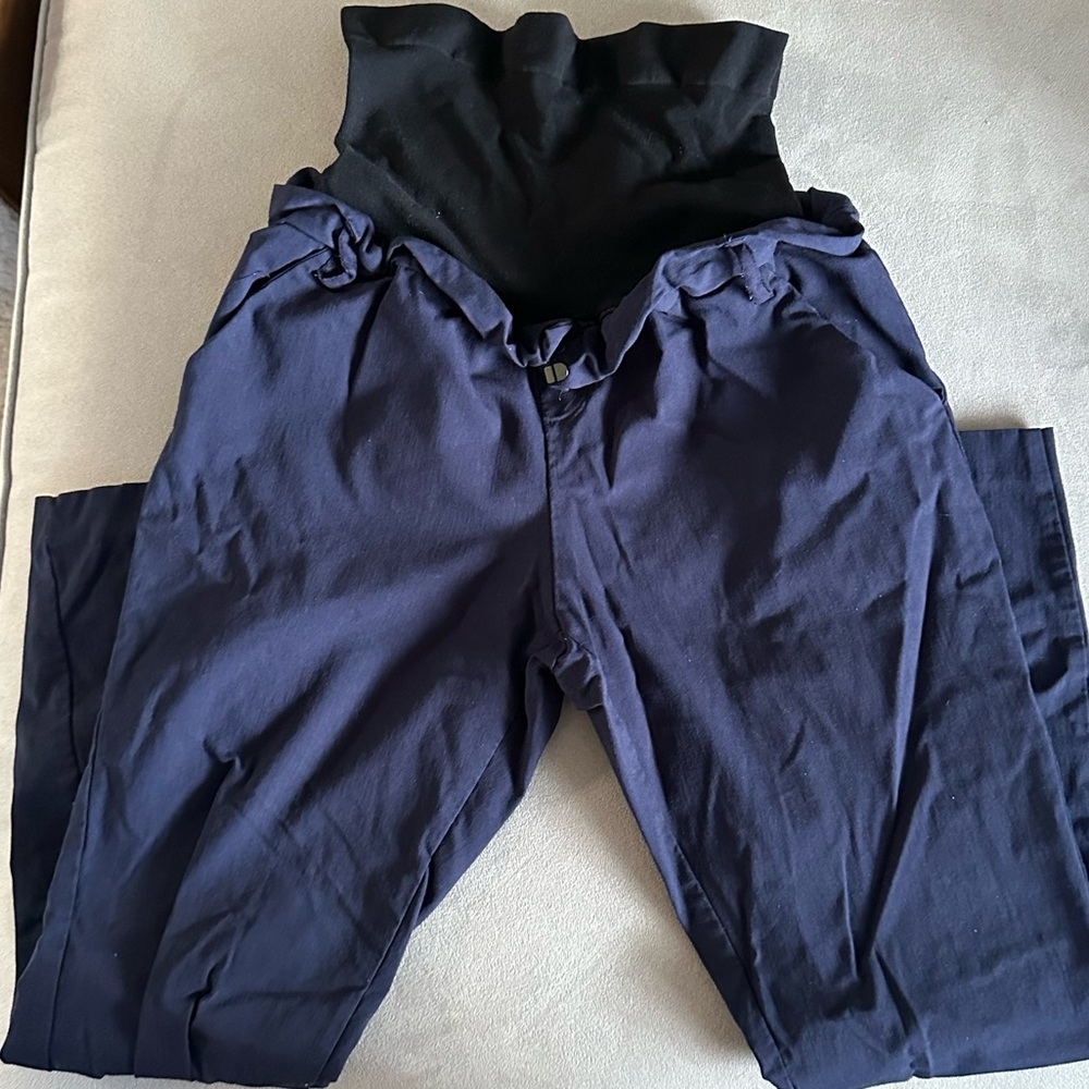 Maternity trousers with elastic waistband